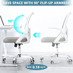 Home Desk Chair with Back Supportive Lumbar Support, Breathable Double Mesh - Image 5