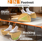 Bamboo Foot Rest for Under Desk at Work - Image 3