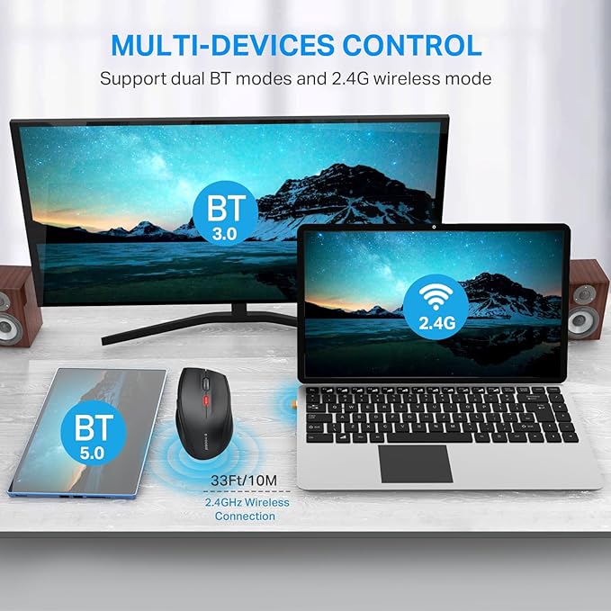 E-YOOSO Bluetooth Wireless Mouse - Image 2