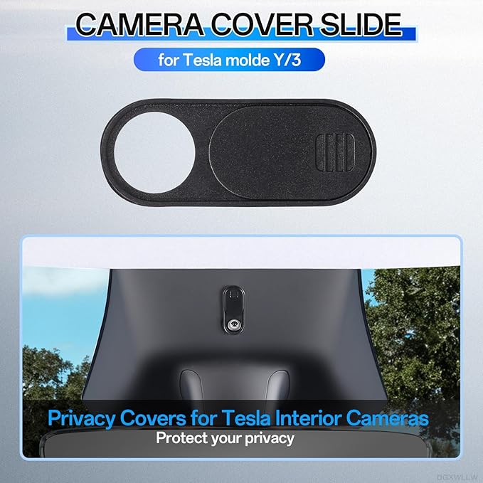 Camera Cover Slide for Tesla Model Y 3 X S Interior Cabin Camera, 0.03 in Ultra - Image 2