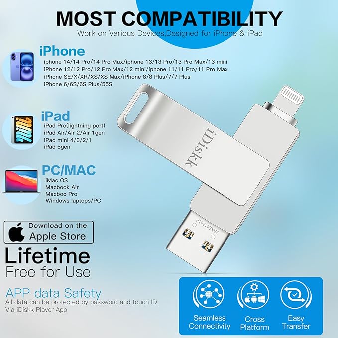 iDiskk 512GB Mfi Certified, Flash Drive - Image 5