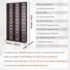 VEVOR Media Storage Cabinet, Adjustable DVD Cabinet, CD Storage, Protects & - Image 3
