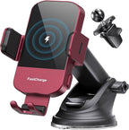 CHGeek Wireless Car Charger, 15W Fast Charging Auto Clamping Car Charger Phone by CHGeek