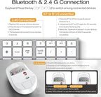 Full-Size Metal Wireless Keyboard and Mouse - Image 5