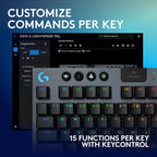 Logitech G915 X Lightspeed TKL Wireless Mechanical Gaming Keyboard, Double-Shot - Image 4