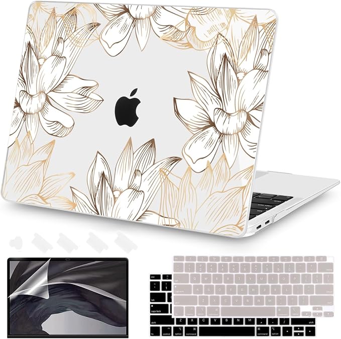Teryeefi for MacBook Air 13 inch Case M1 2021 2020 2019 2018 Release, Plastic by Teryeefi