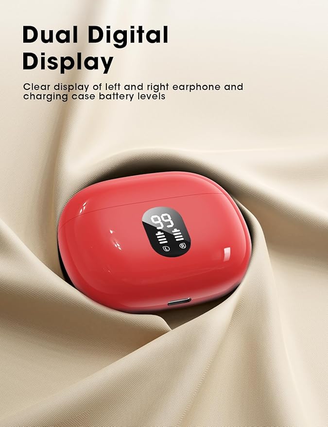 Wireless Earbuds Deep Bass Sound Ear Buds, LED Display Earphones - Image 6