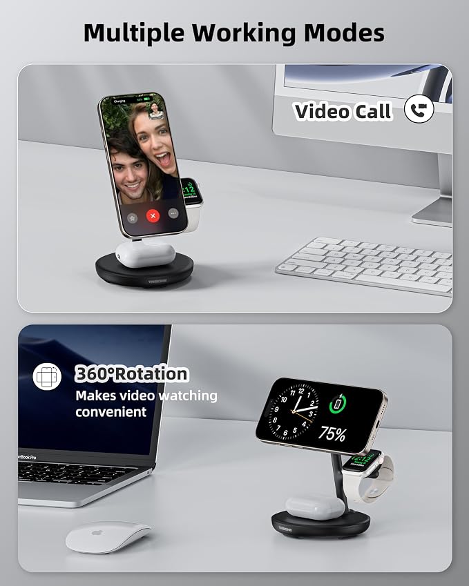 3 in 1 Magnetic Wireless Charger Stand - Image 6