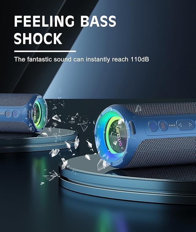 Ortizan Bluetooth Speaker, IPX7 Waterproof, Portable Speakers - Image 6