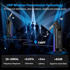 LEKATO Wireless Guitar System UHF Wireless Guitar Transmitter Receiver - Image 3