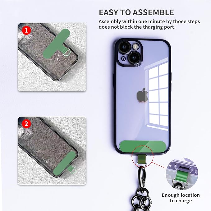 Cell Phone Lanyard Holder Anti Theft Crossbody Phone Wrist & Neck Strap - Image 6