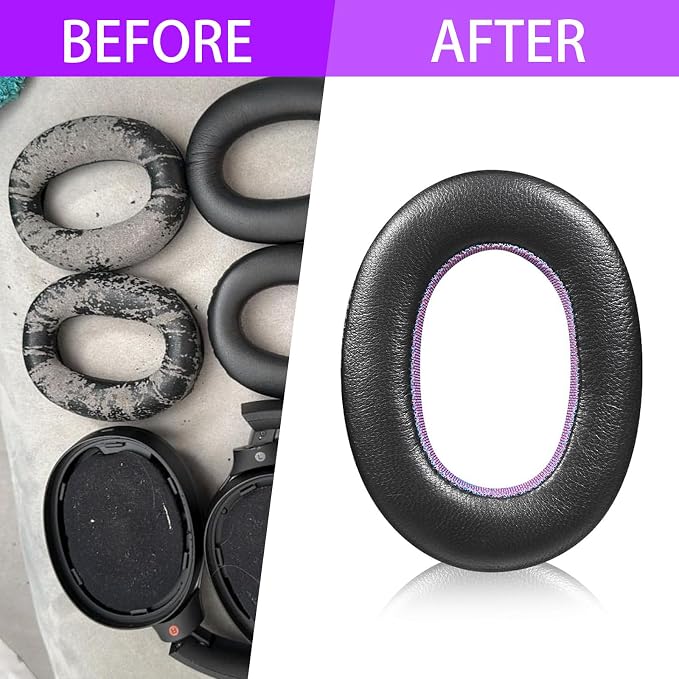 Sheepskin Replacement Earpads for Sony WH-1000XM2/MDR-1000X, Durable and - Image 3
