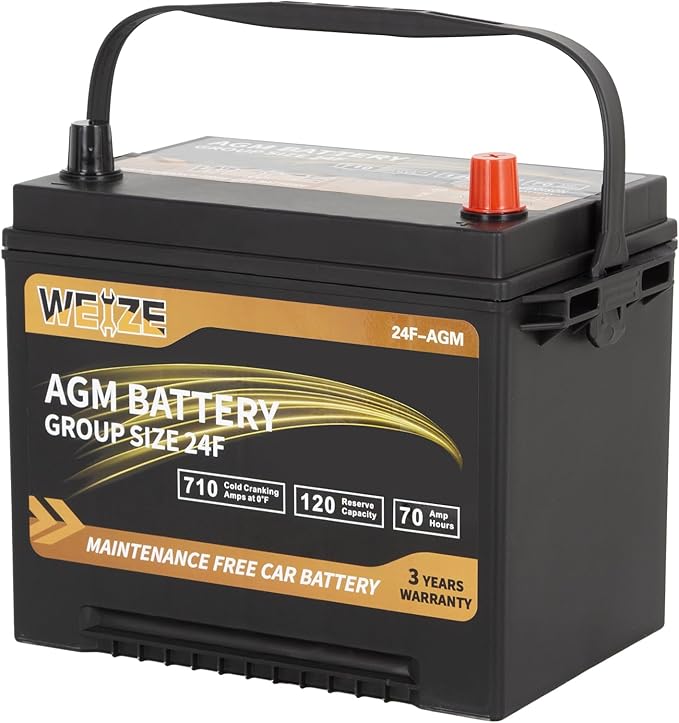 Weize Platinum AGM Battery BCI Group 24F Automotive Battery, 36 Months Warranty - Image 5