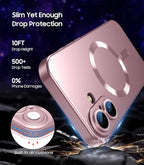 Magnetic for iPhone 16 Plus Case Slim Soft Silicone Bumper Shockproof Metallic - Image 5