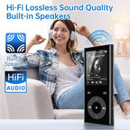 90GB MP3 Player with Bluetooth 5.3, Music Player with 2 TF Card Slots, 2.4" - Image 6