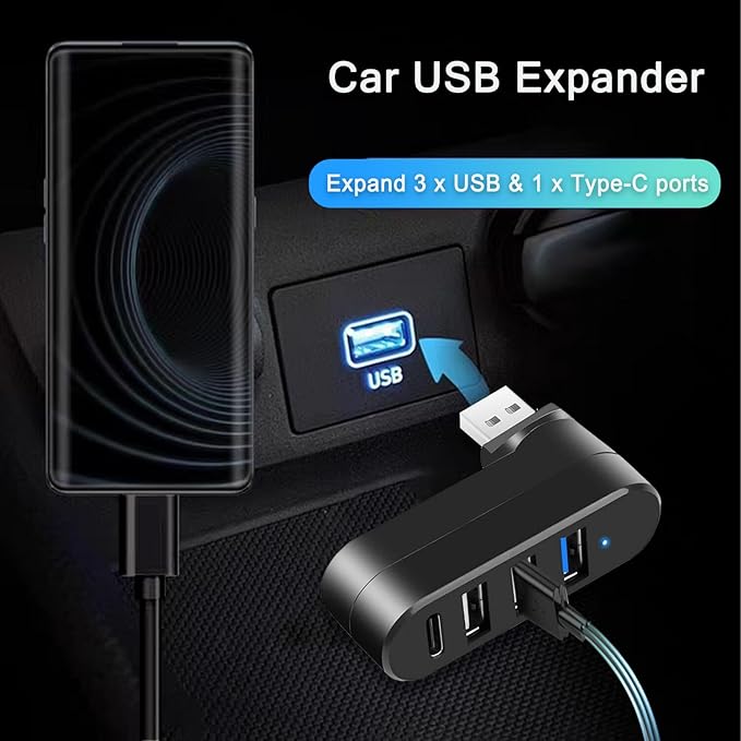VIENON 4-Port USB 3.0 Hub, USB Splitter - Image 6