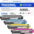 TN229XL Toner Cartridge Set 4-Pack Replacement by KingKJInkToner