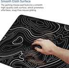 Large Gaming Mouse Pad with Stitched Edges, Durable Non-Slip Natural Rubber Base - Image 5