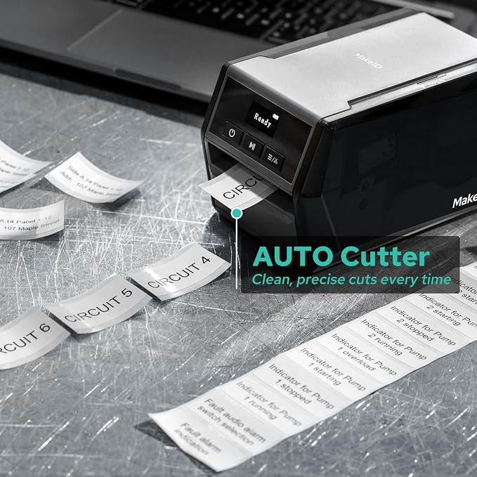 Makeid D50 Industrial Label Printer, Desktop Label Maker 2" Print Head - Image 5