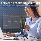 FIFINE Podcast Recording Microphone, PC USB Condenser Microphone - Image 7