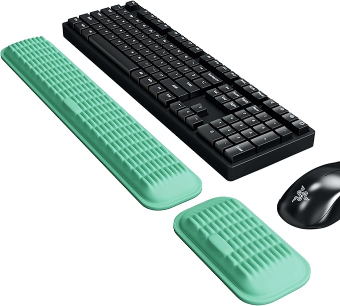 MEKASS Ergonomic Wrist Rest for Keyboard and Mouse, Soft Memory Foam Keyboard by Mekass