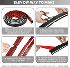 10ft Large Black Floor Cord Cover, Self-2" x 0.6", Cable Cavity:0.8" x 0.4" - Image 5