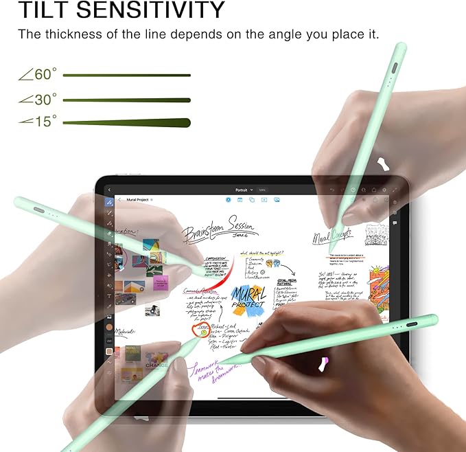 Pen for iPad 2018-2025, HATOKU 15 Mins Fast Charging Pencil 1st Gen - Image 5