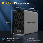 GOLDENMATE 1500VA/1000W Lithium UPS Battery Backup and Surge Protector - Image 6
