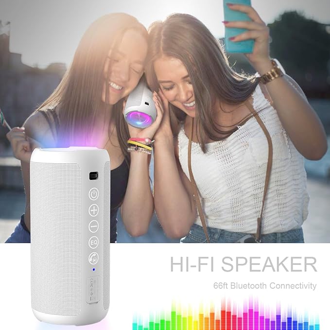 Ortizan Portable Bluetooth Speaker: IPX7 Waterproof, 24W Loud Sound, Deep Bass - Image 6