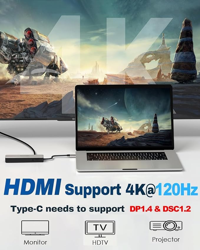 USB C Hub 2.5G Ethernet, WAVLINK 10Gbps USB C 3.2 Hub - Image 5