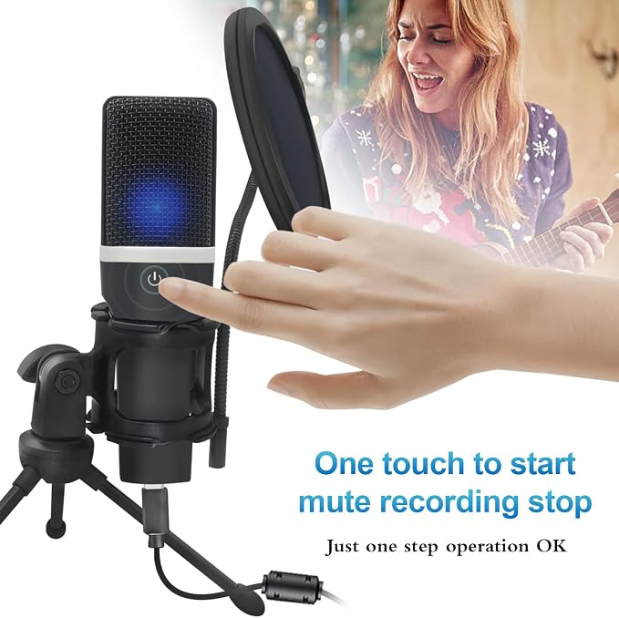 USB Gaming Microphone, Condenser Microphone, Podcast Microphone - Image 2