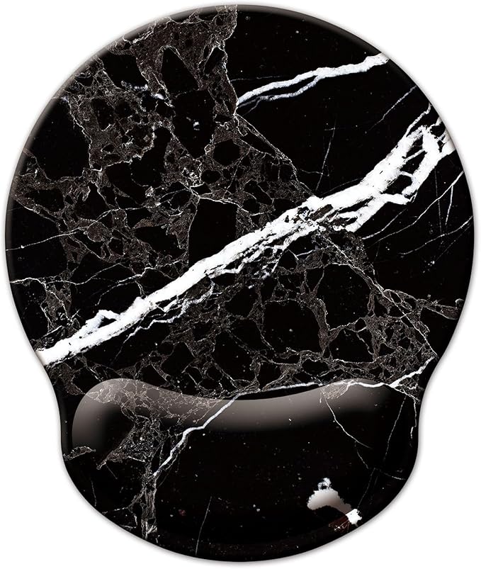 Mouse Pad with Wrist Support, Ergonomic Mouse Pad with Memory Foam Wrist Rest by LIZPARE