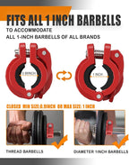 MAXRICH T Barbell Clamp 1 inch Multiple Sizes & Adjustable Weight Clips - Image 4