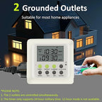 3-in-1 Dual Outlet Timer Plug - Image 2