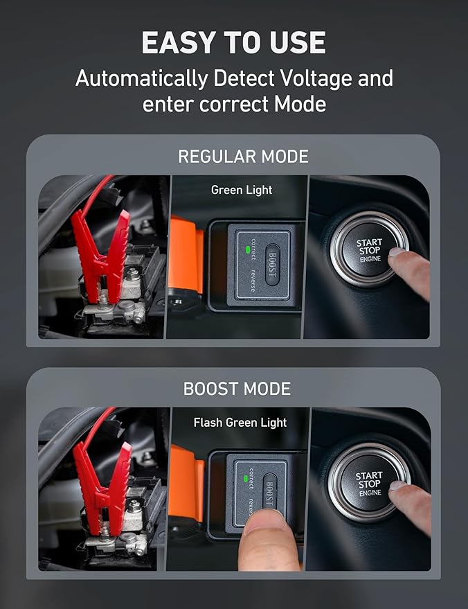AstroAI S8 Car Battery Jump Starter, 1500A Peak Car Jumper Starter Battery Pack - Image 6