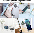 Phone Ring Holder Finger Kickstand, 360° Rotation Metal Phone Grip - Image 6