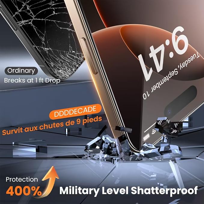 Screen Protector for iPhone 16 Pro Max Military Grade Tempered Glass - Image 3