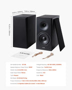 VEVOR Passive Bookshelf Speaker, Book Shelf Stereo Speakers - Image 7