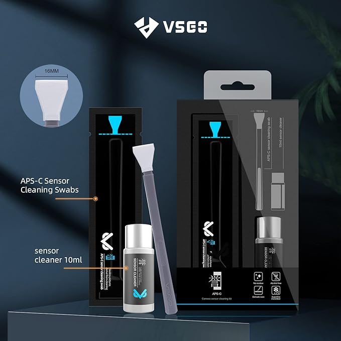 VSGO VS-S02-E APS-C Digital Camera Sensor Cleaning Kit Clean Swab × 10 - Image 2