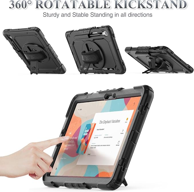 SEYMAC stock Case for Samsung Galaxy Tab S10 FE / S9 / S9 FE 5G Tablet Case - Image 4