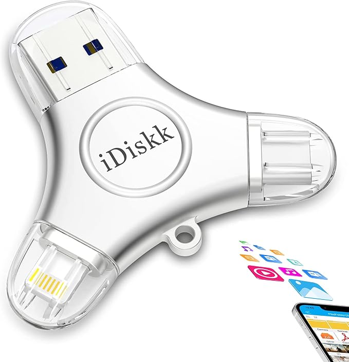 App*le Certified iDiskk 1TB iPhone 16 and 15 Photo flashdrive by iDiskkDirect