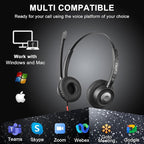 Callez USB Headset with ENC Dual Mic Noise Cancelling - Image 5