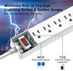 10 Ft Power Strip Surge Protector - Image 5