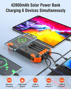 Solar Charger Power Bank, 42800mAh Wireless Portable Charger - Image 2