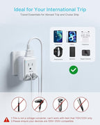 2 Pack Italy Travel Plug Adapter, VINTAR Foldable Italy Power Adapter - Image 6