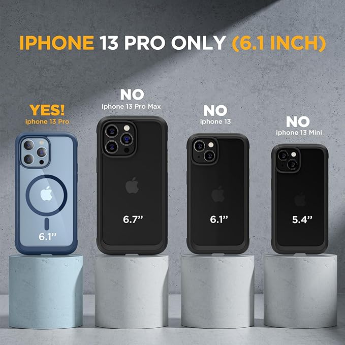 Miracase Magnetic Glass for iPhone 13 Pro Case, Compatible - Image 2