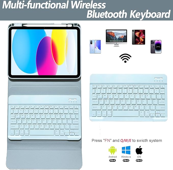 Keyboard Case for iPad 11th 10th Generation - Image 3
