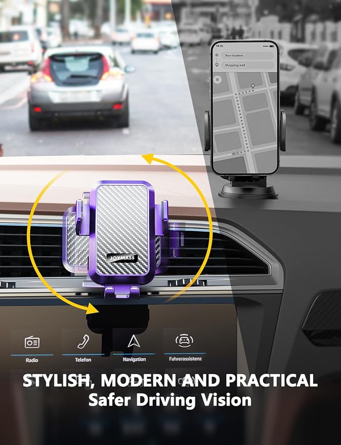 Wireless Car Charger, 15W Fast Charging Auto Clamping Car Charger Cell Phone - Image 6