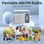 YOWGULF AM FM Radio with Best Reception, Battery Operated or AC Power, Large - Image 7