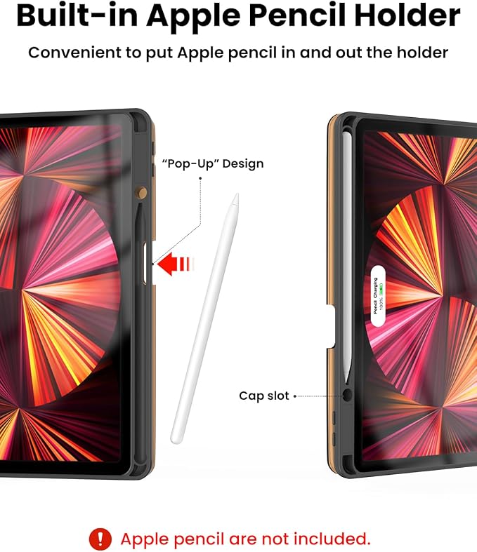 Leather Keyboard Case for iPad Air 5th 4th Generation 10.9 inch Pro 11 - Image 5